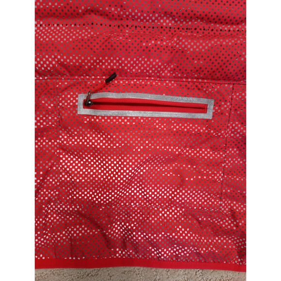 Nike Running Vest Womens Large Red 800 Aeroloft Goose Down Back Zipper Pocket - Picture 4 of 11